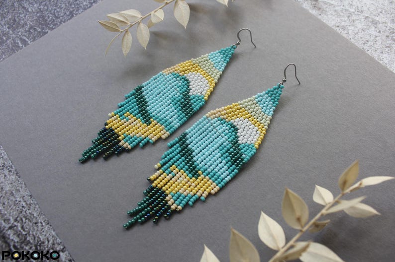 Tassel Earrings Boho - ZGMXR Rice bead earrings Tassel Alloy