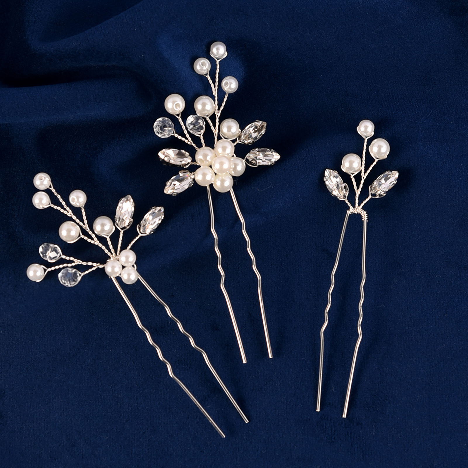 Women'S Formal Accessories - 3pcs Bride Hairpin Trendy Hair Clip