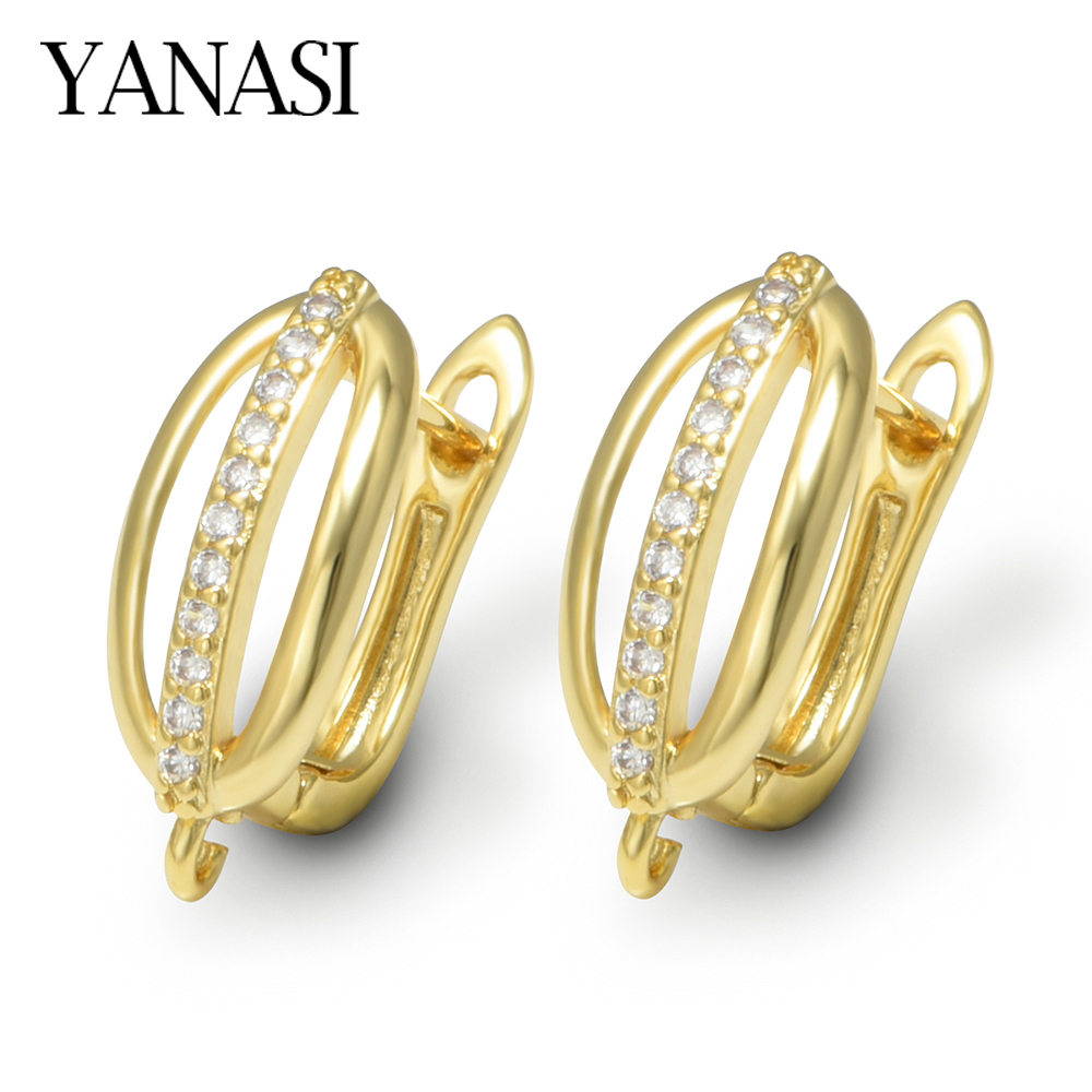 Women Accessories Earrings - 1 Pair 18K Gold Plated Brass