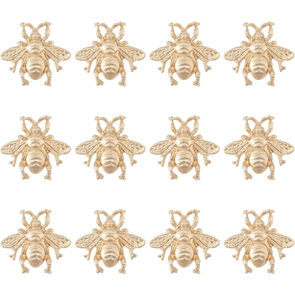 Brooch Pin Gold - 12PCS Honeybee Brooch Pin Gold Alloy