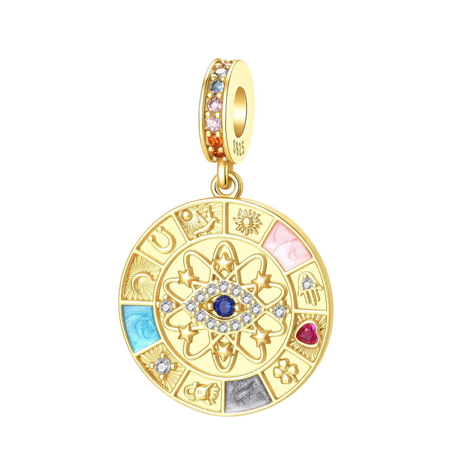 Evil Eye Bracelet - 925 Sterling Silver Evil Eye Lucky