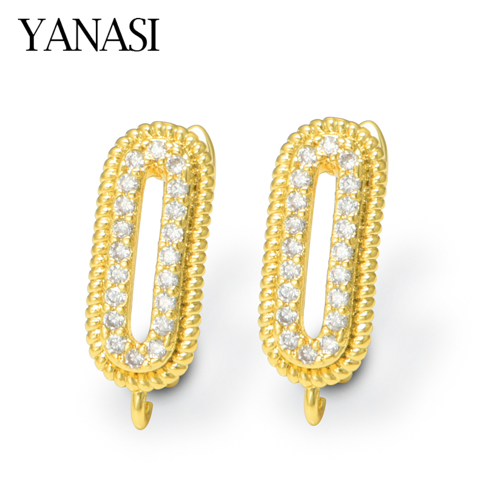 Women Accessories Earrings - 1 Pair 18K Gold Plated Brass