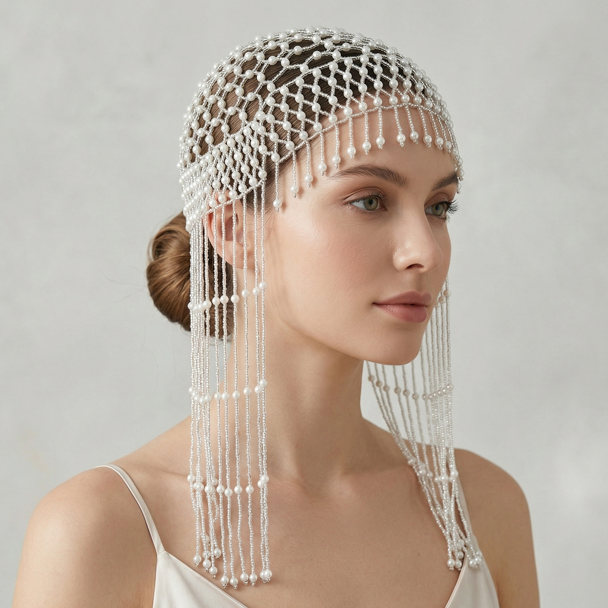 Luxury Pearls Beaded Headwrap  - Women'S Formal Accessories บทวิจารณ์และราคา