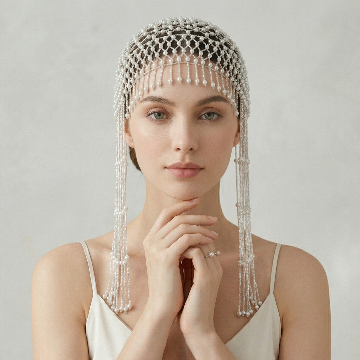 Luxury Pearls Beaded Headwrap  - Women'S Formal Accessories บทวิจารณ์และราคา