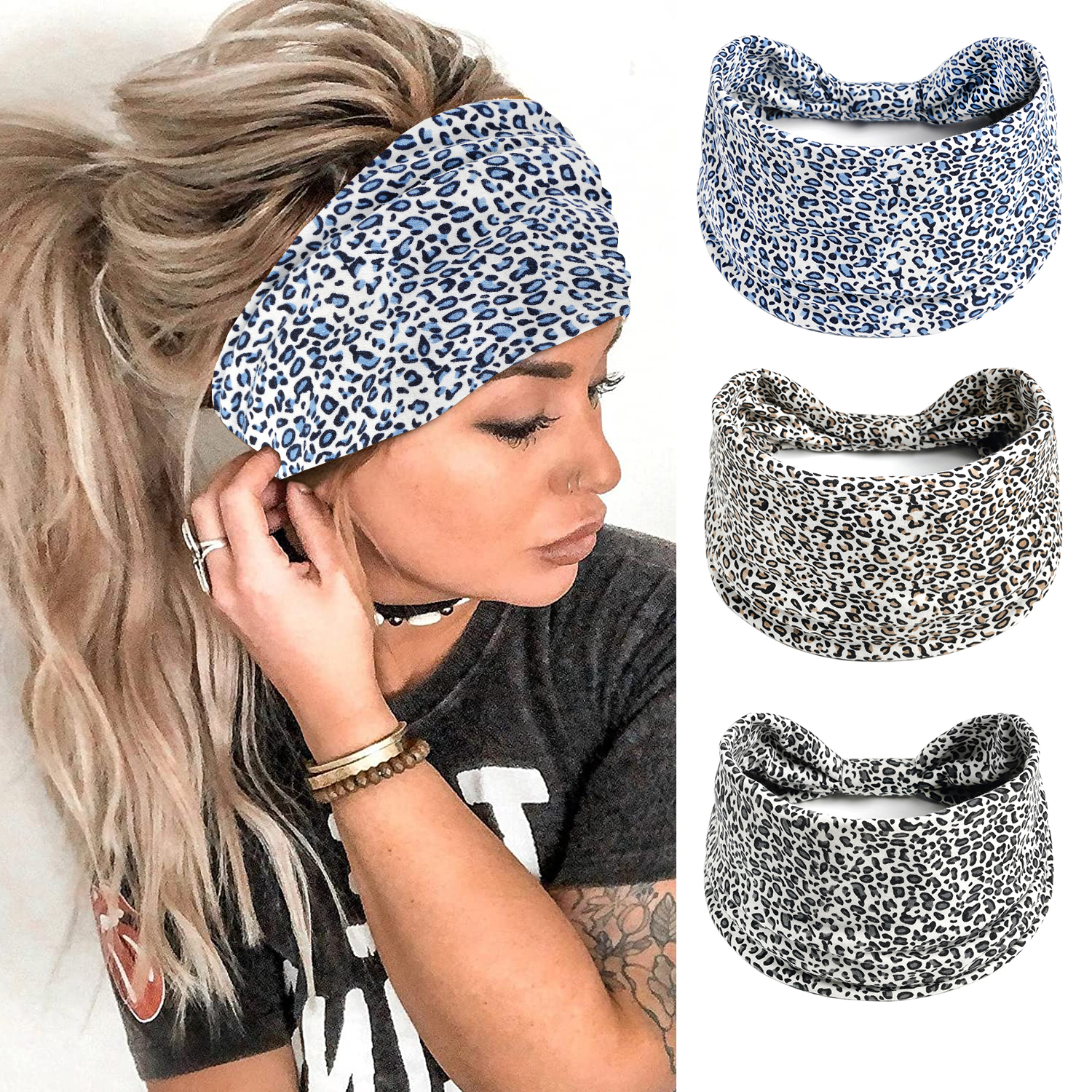 Boho Headband for Women Wide K - Women'S Yoga Accessories บทวิจารณ์และราคา