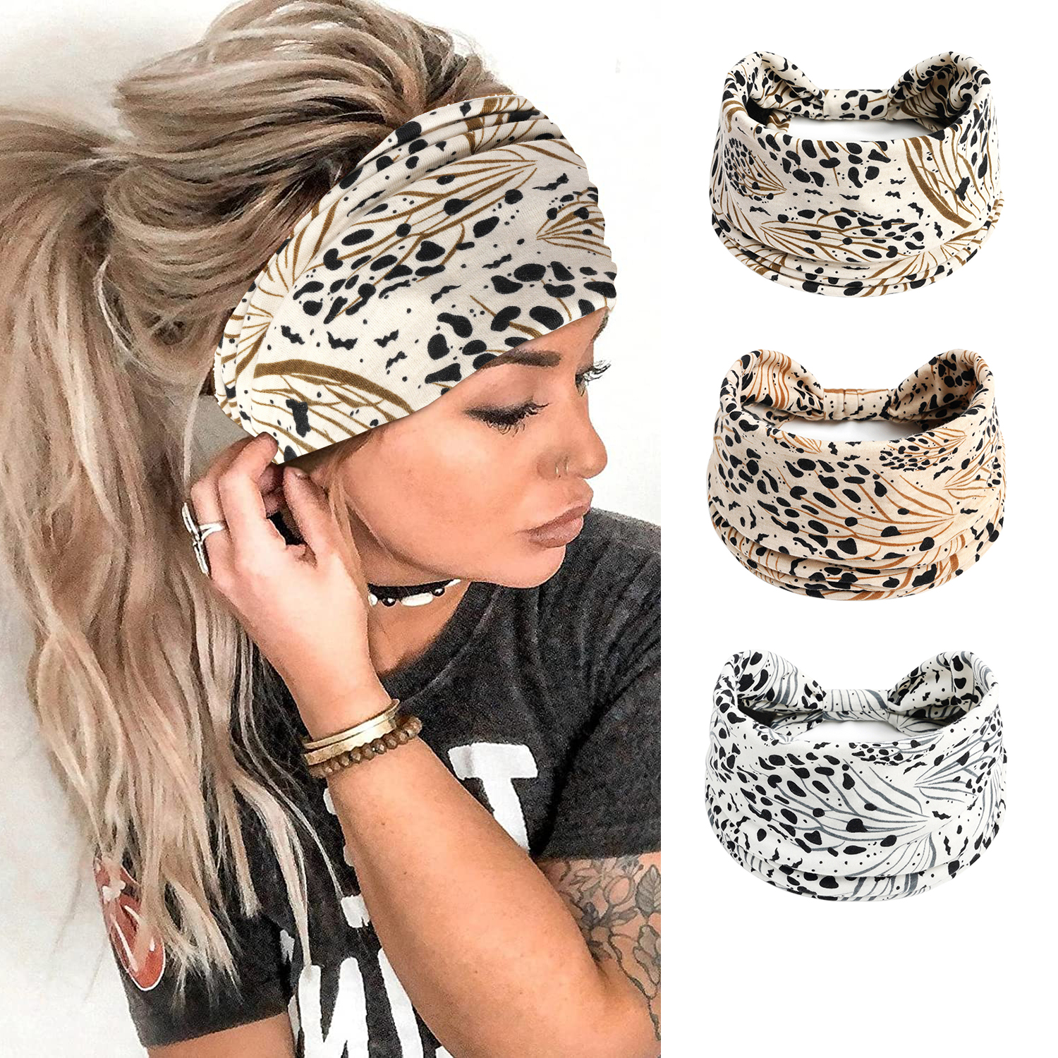 Boho Headband for Women Wide K - Women'S Yoga Accessories บทวิจารณ์และราคา