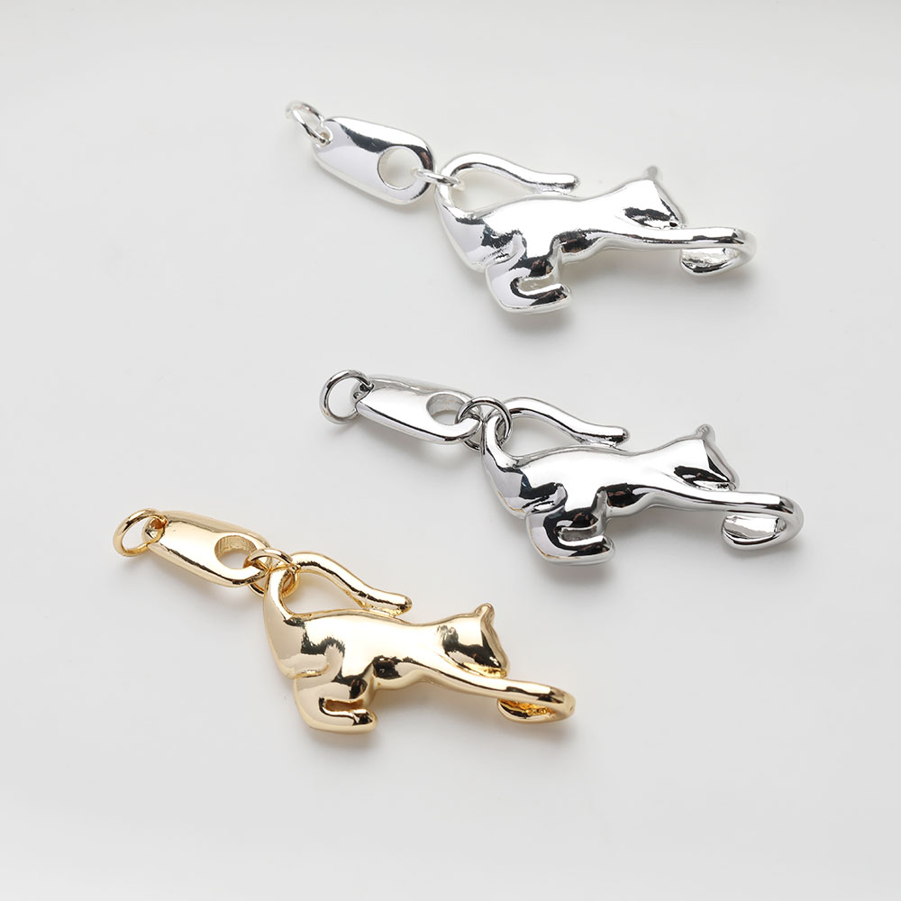 2PCS Dainty Animal Design Cat  - Charm Necklace Dainty บทวิจารณ์และราคา
