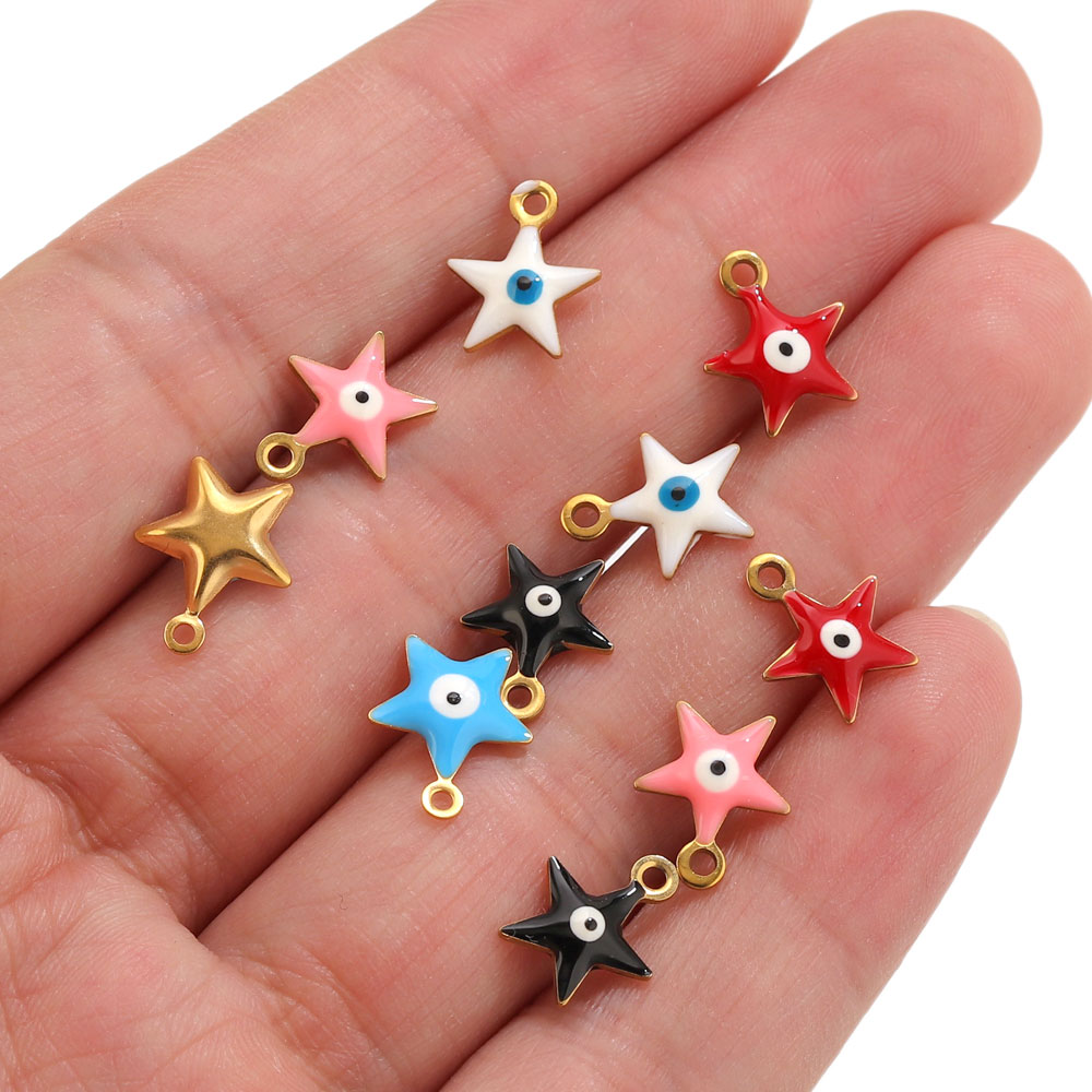 20pcs Stainless Steel Enamel S - Evil Eye Bracelet บทวิจารณ์และราคา