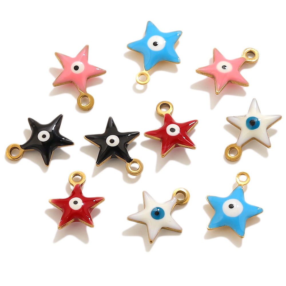 20pcs Stainless Steel Enamel S - Evil Eye Bracelet บทวิจารณ์และราคา