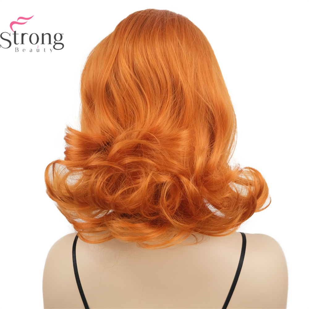 Orange Wig Women 60s Wig Short - Women'S Accessories In The 60S บทวิจารณ์และราคา