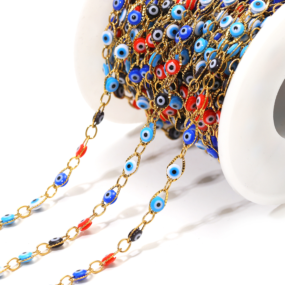 1 Meter Stainless Steel Bohemi - Evil Eye Bracelet บทวิจารณ์และราคา