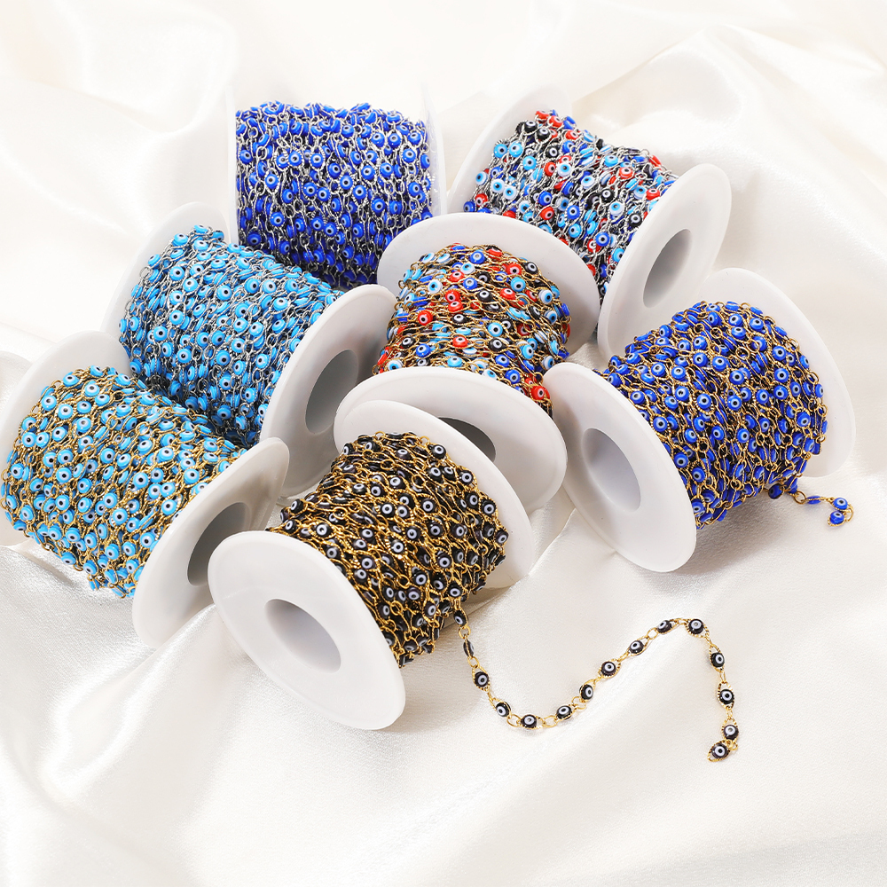1 Meter Stainless Steel Bohemi - Evil Eye Bracelet บทวิจารณ์และราคา