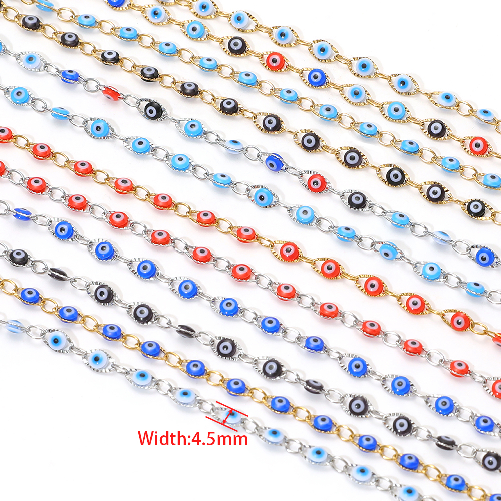 1 Meter Stainless Steel Bohemi - Evil Eye Bracelet บทวิจารณ์และราคา