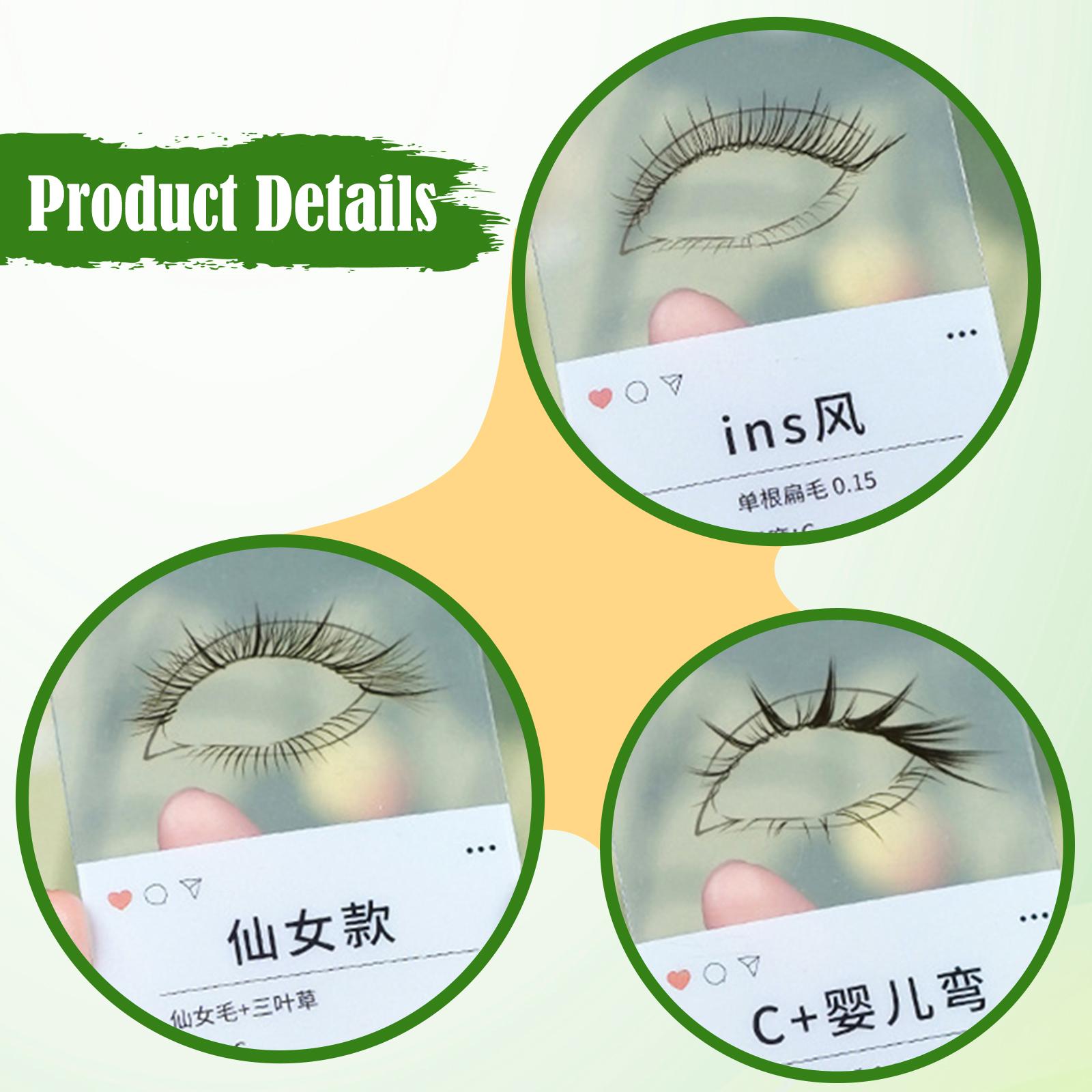 14Pcs Eyelash Effect Cards Eye - Women Accessories Store บทวิจารณ์และราคา
