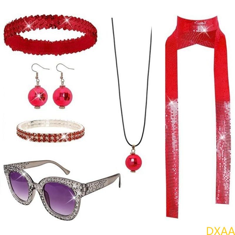 DXAA 60s 70s 80s Disco Accesso - Women'S Accessories In The 60S บทวิจารณ์และราคา