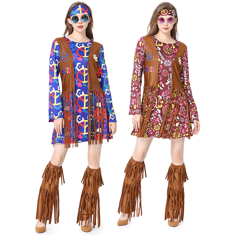 Halloween Disco Dress 70s 60s  - Women'S Accessories In The 60S บทวิจารณ์และราคา