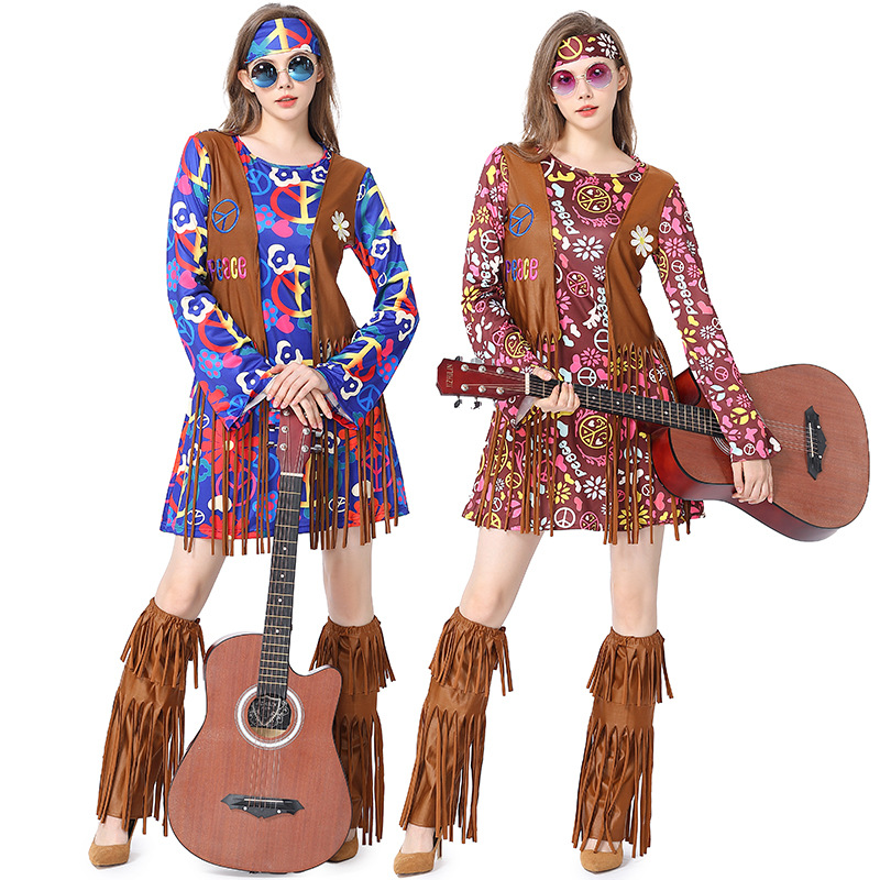 Halloween Disco Dress 70s 60s  - Women'S Accessories In The 60S บทวิจารณ์และราคา