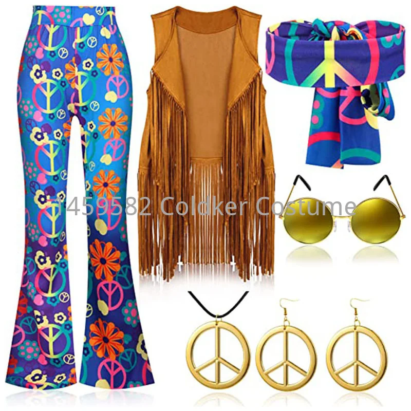 Hippie Costume Women Peace Lov - Women'S Accessories In The 60S บทวิจารณ์และราคา