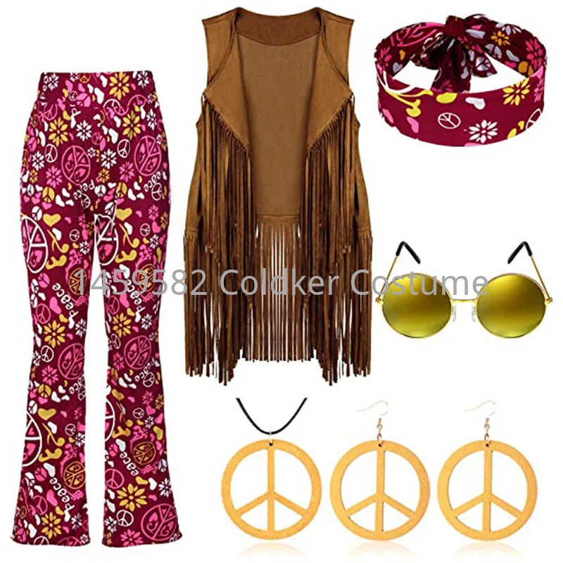 Hippie Costume Women Peace Lov - Women'S Accessories In The 60S บทวิจารณ์และราคา