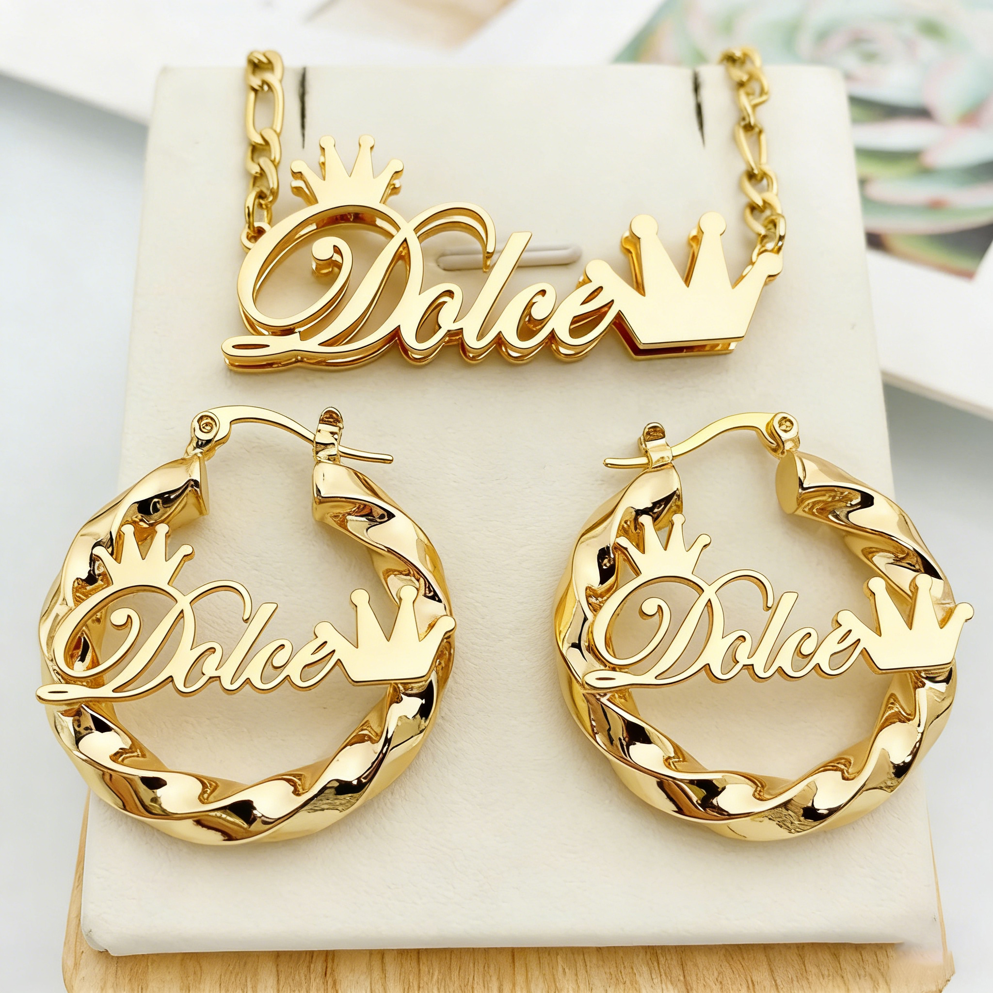DUOYING Custom Name Jewelry Se - Women Accessories Gift Set บทวิจารณ์และราคา