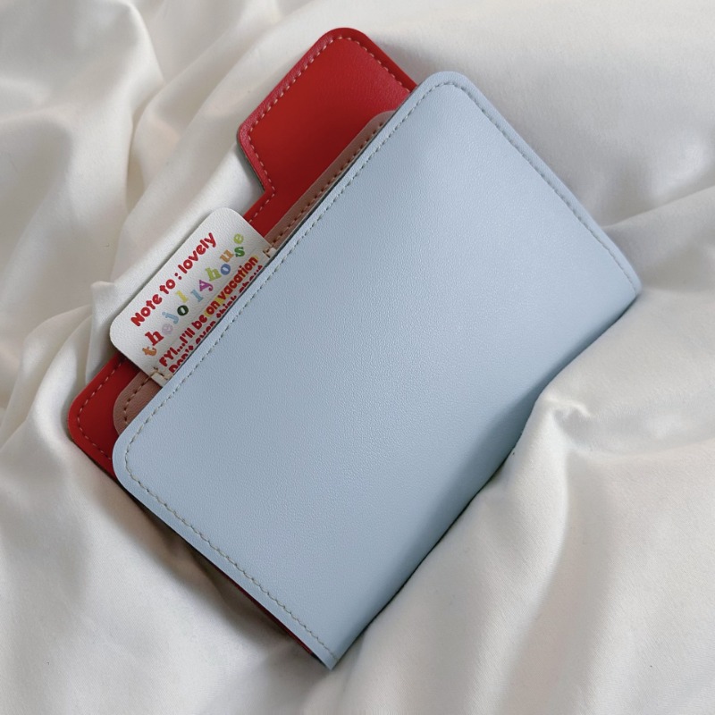 Ins Color Block Passport Holde - Women Accessories List บทวิจารณ์และราคา