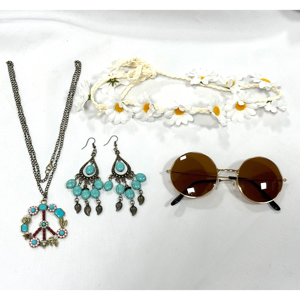 Hippie 60S Accessory Set Wig S - Women'S Accessories In The 60S บทวิจารณ์และราคา