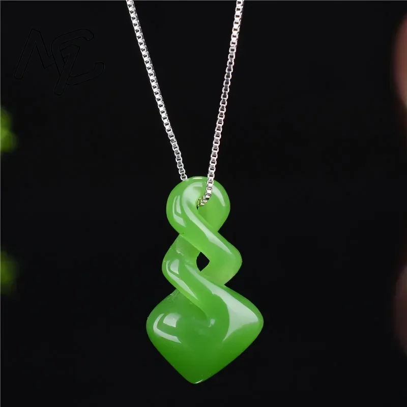 Natural Hetian Jade Green Colo - Women Accessories Dropshipping บทวิจารณ์และราคา