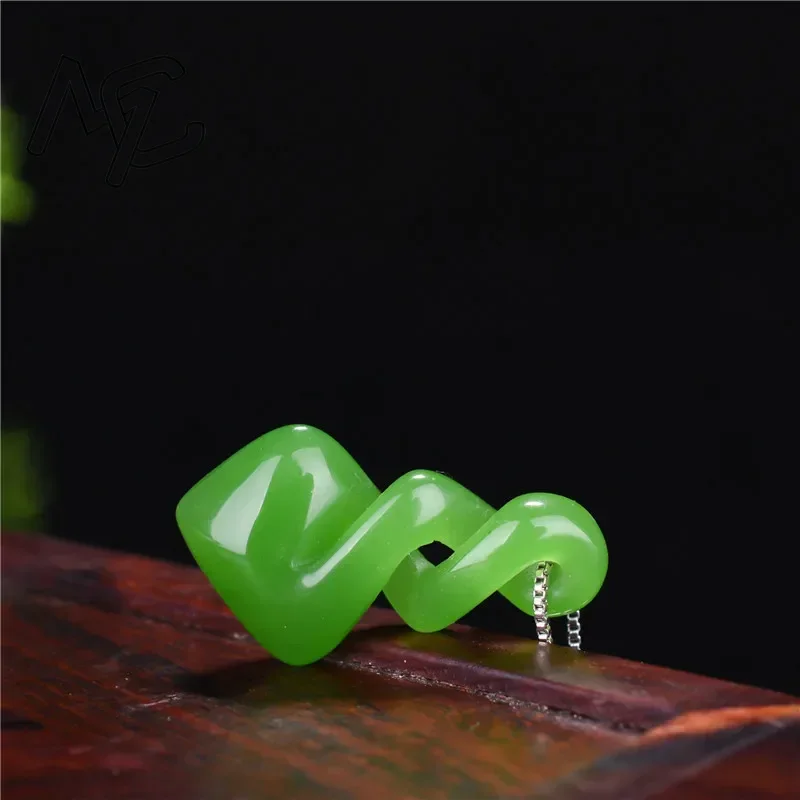 Natural Hetian Jade Green Colo - Women Accessories Dropshipping บทวิจารณ์และราคา