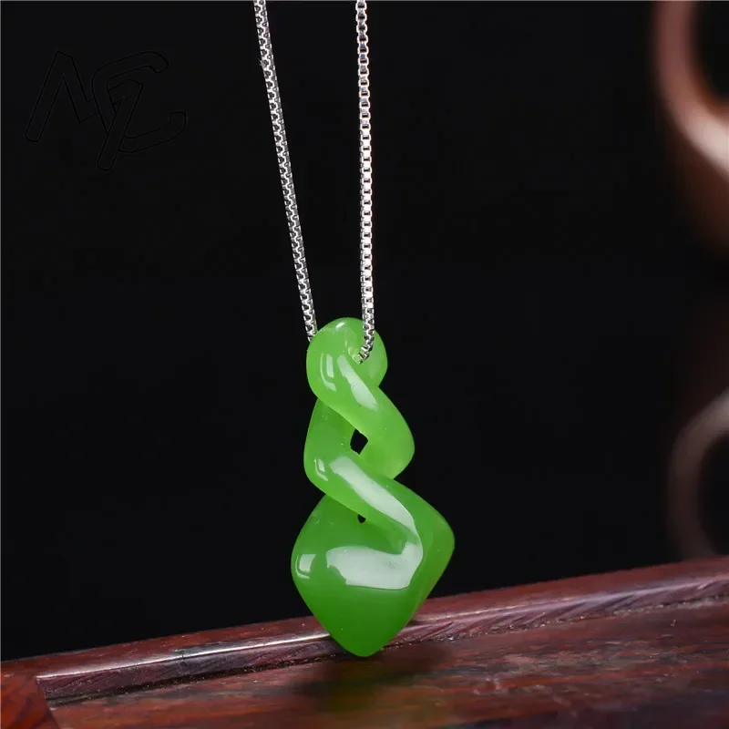 Natural Hetian Jade Green Colo - Women Accessories Dropshipping บทวิจารณ์และราคา