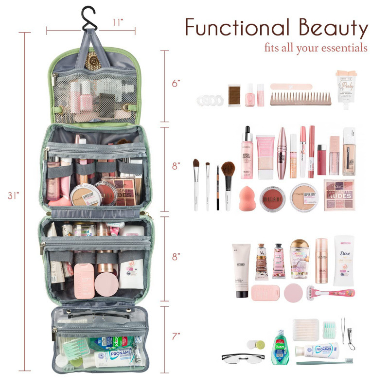 Waterproof Toiletry Bag Hangin - Women Accessories List บทวิจารณ์และราคา