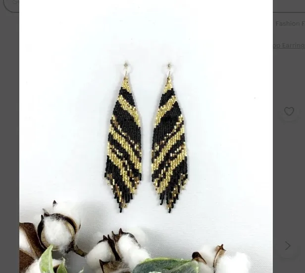 Beaded earrings Tassel Color m - Tassel Earrings Boho บทวิจารณ์และราคา