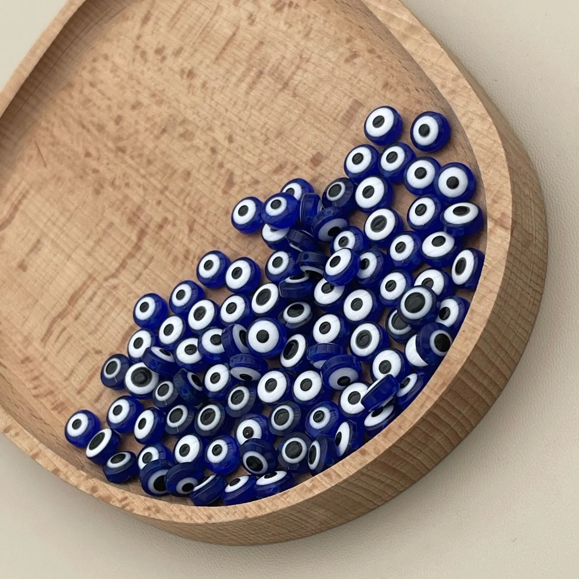 200pcs 8mm Blue Evil Eye Beads - Evil Eye Bracelet บทวิจารณ์และราคา