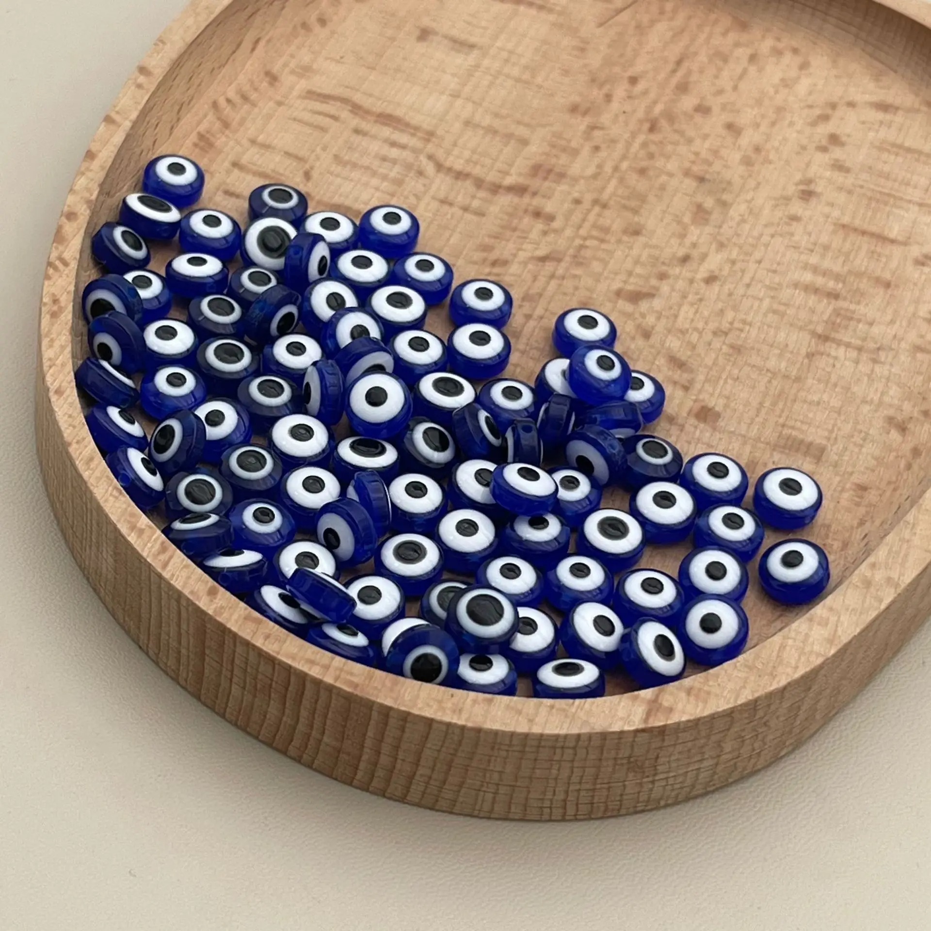 200pcs 8mm Blue Evil Eye Beads - Evil Eye Bracelet บทวิจารณ์และราคา