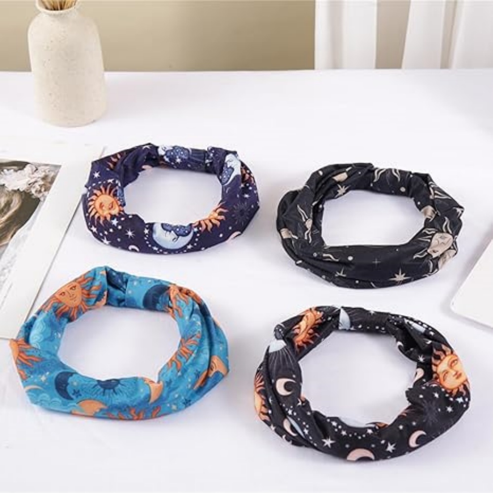 4 Pcs Wide Headbands for Women - Women'S Yoga Accessories บทวิจารณ์และราคา
