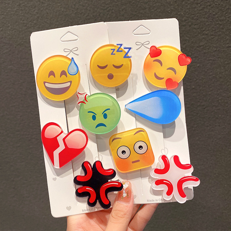 Fashion Emojied Hairpin Speech - Women Accessories Dropshipping บทวิจารณ์และราคา