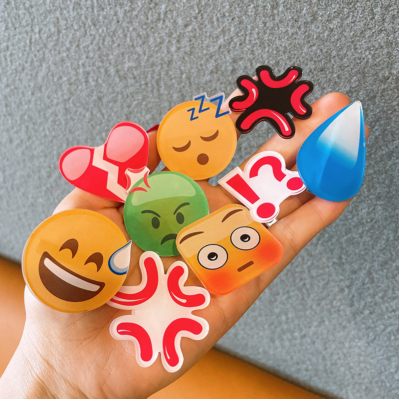Fashion Emojied Hairpin Speech - Women Accessories Dropshipping บทวิจารณ์และราคา