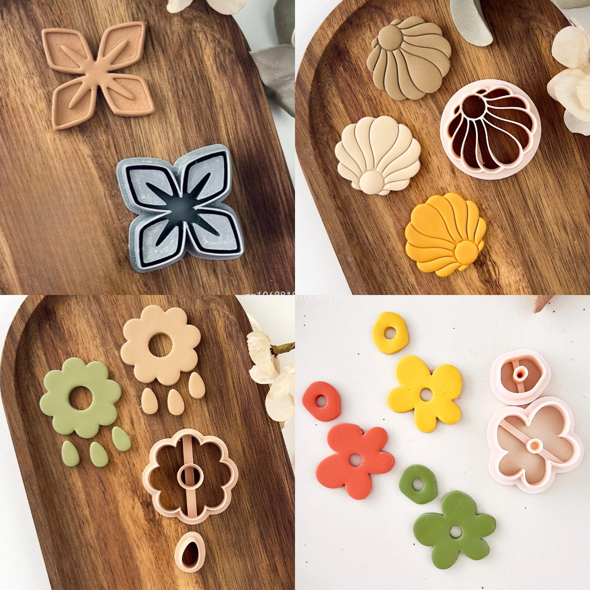 Lily Shape Polymer Clay Cutter - Tassel Earrings Boho บทวิจารณ์และราคา