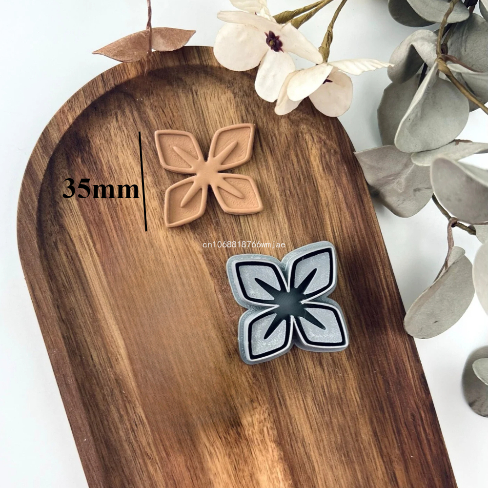 Lily Shape Polymer Clay Cutter - Tassel Earrings Boho บทวิจารณ์และราคา