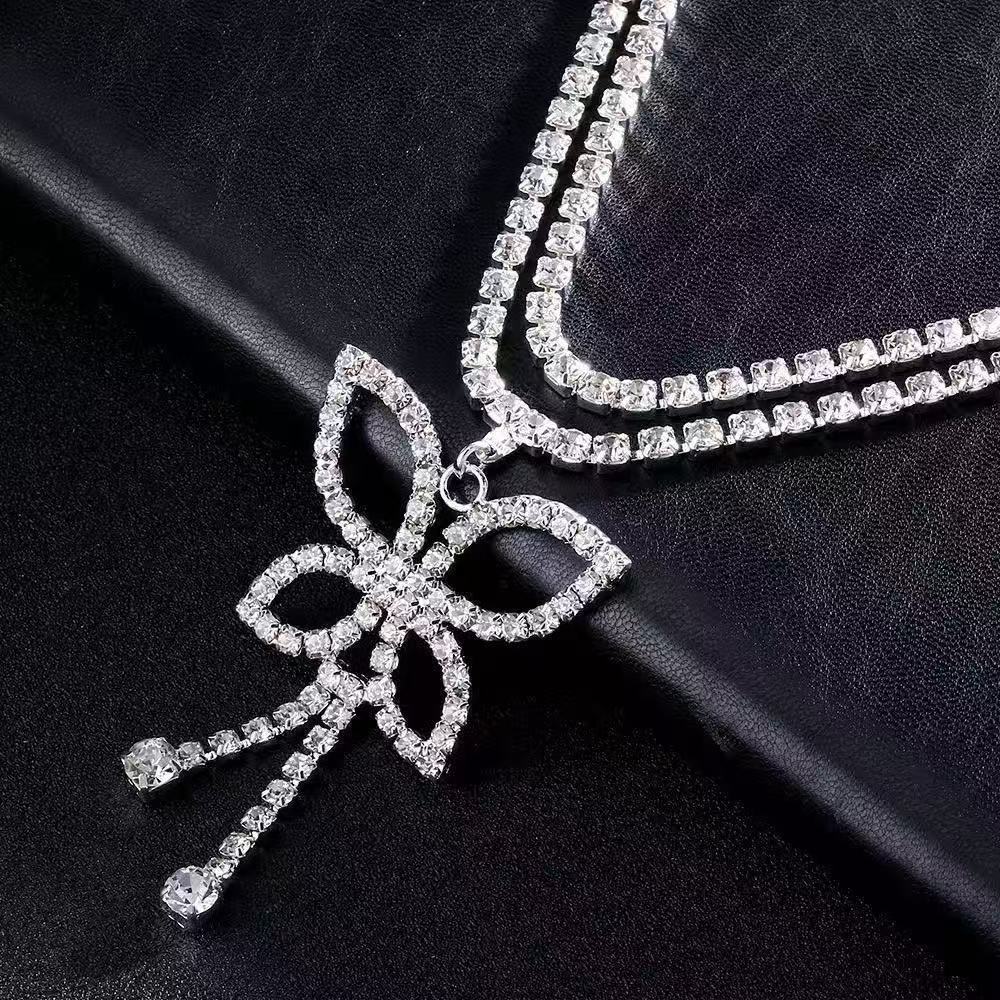 Luxury Rhinestone Double Chain - Women Accessories Dropshipping บทวิจารณ์และราคา