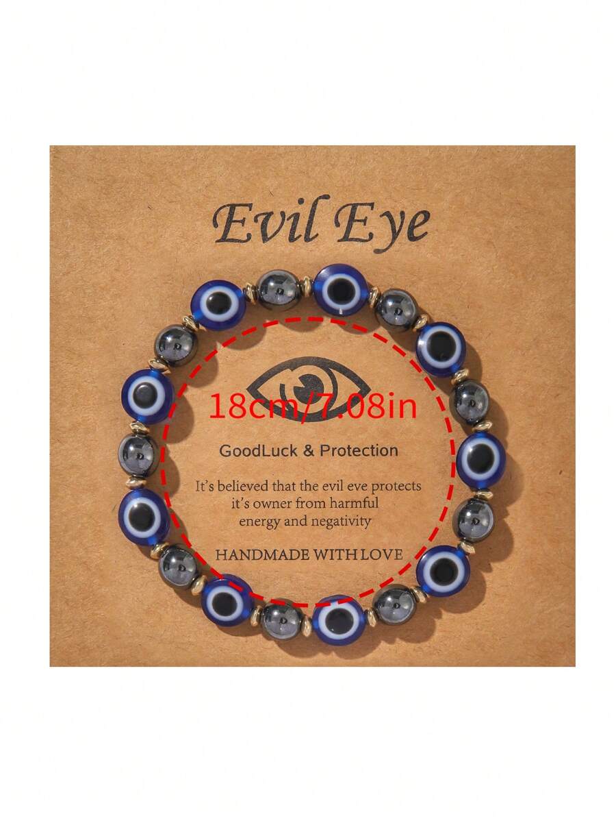 Elastic Evil Eye Beaded Bracel - Evil Eye Bracelet บทวิจารณ์และราคา