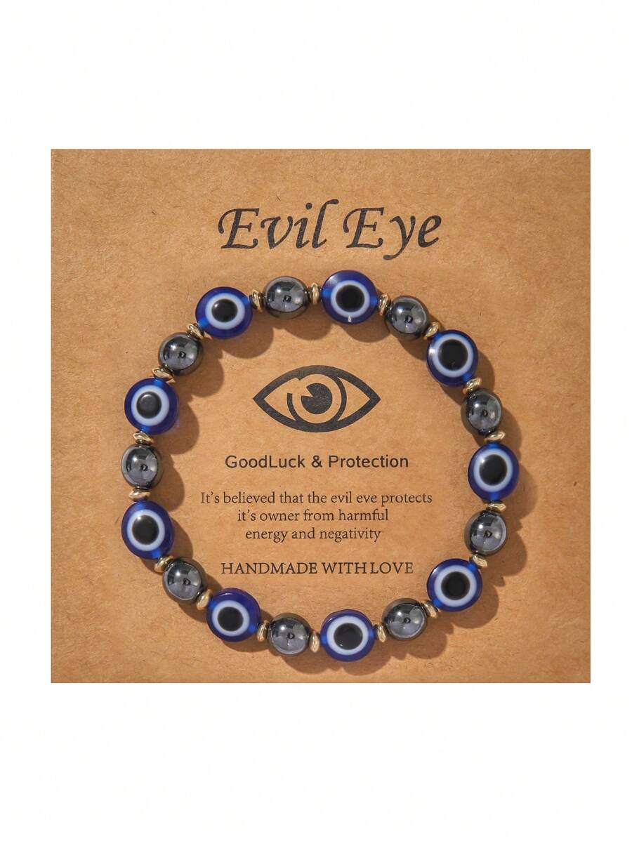 Elastic Evil Eye Beaded Bracel - Evil Eye Bracelet บทวิจารณ์และราคา