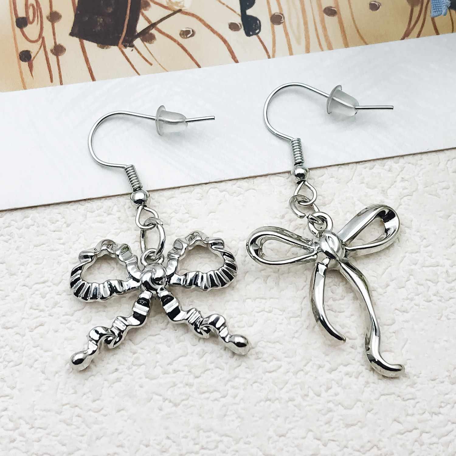 Pink Enameled Alloy Bow Charms - Charm Necklace Dainty บทวิจารณ์และราคา