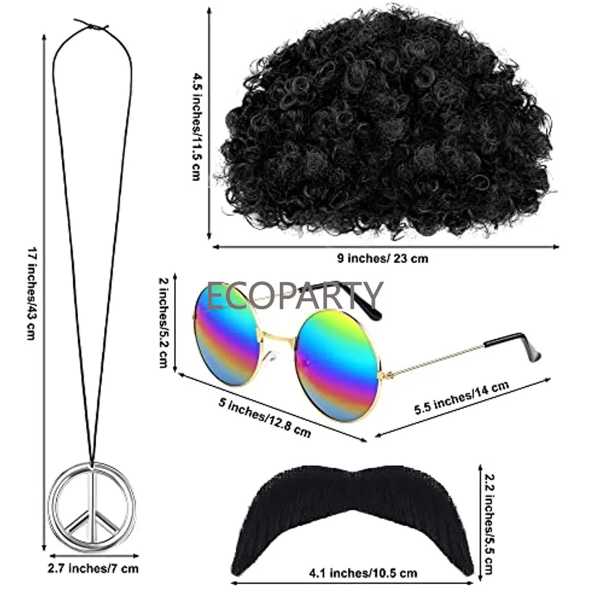 Hippie Costume Accessories 70s - Women'S Accessories In The 60S บทวิจารณ์และราคา