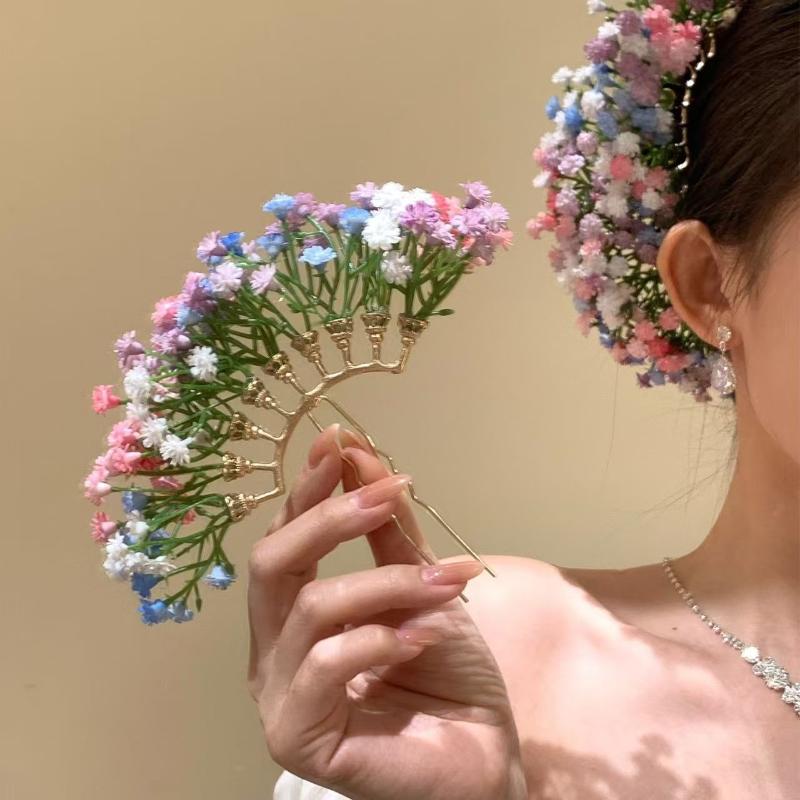 Artificial Flower Bridal Weddi - Women'S Formal Accessories บทวิจารณ์และราคา