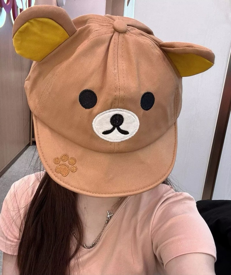 Rilakkuma Bear With Ear Cap Su - Women'S Accessories Clothing บทวิจารณ์และราคา