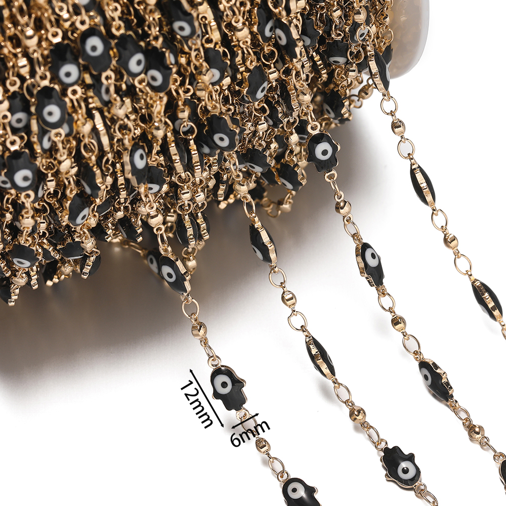 1Meter Crystal Oil Drop Beads  - Evil Eye Bracelet บทวิจารณ์และราคา