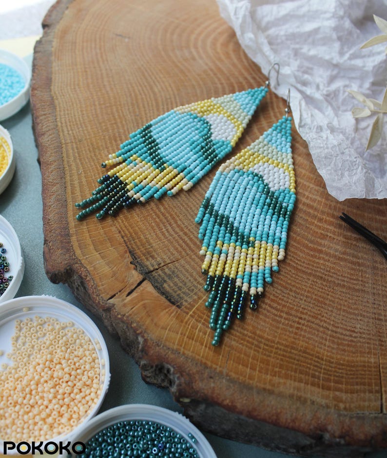 ZGMXR Rice bead earrings Tasse - Tassel Earrings Boho บทวิจารณ์และราคา