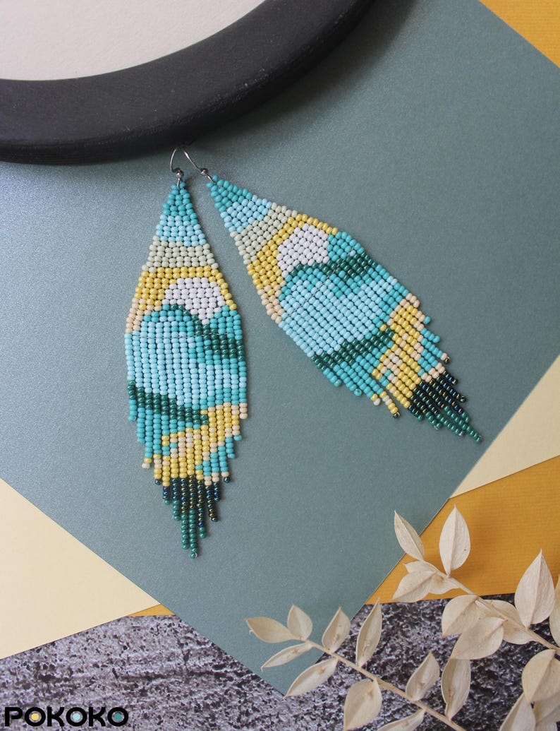 ZGMXR Rice bead earrings Tasse - Tassel Earrings Boho บทวิจารณ์และราคา