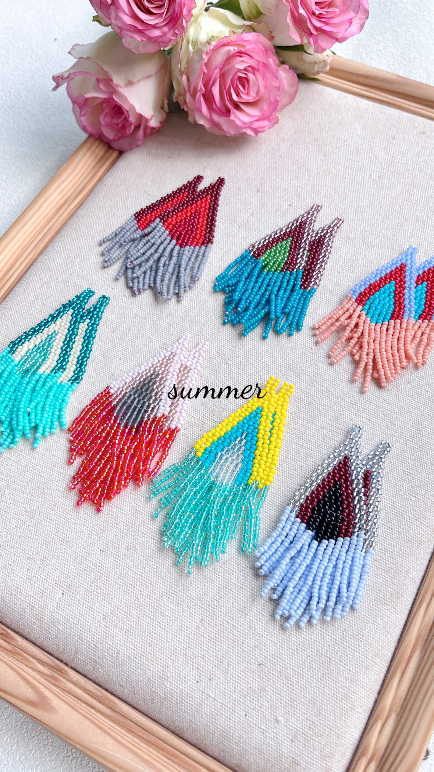 ZGMXR Rice bead earrings Tasse - Tassel Earrings Boho บทวิจารณ์และราคา