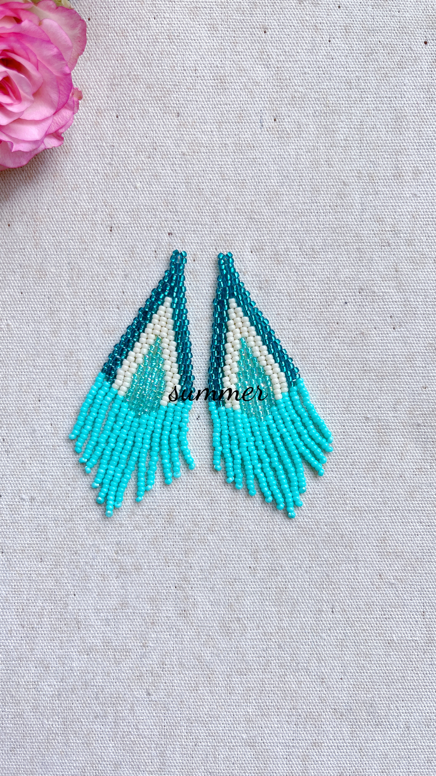 ZGMXR Rice bead earrings Tasse - Tassel Earrings Boho บทวิจารณ์และราคา